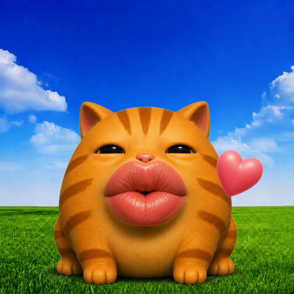 corf blowing a kiss