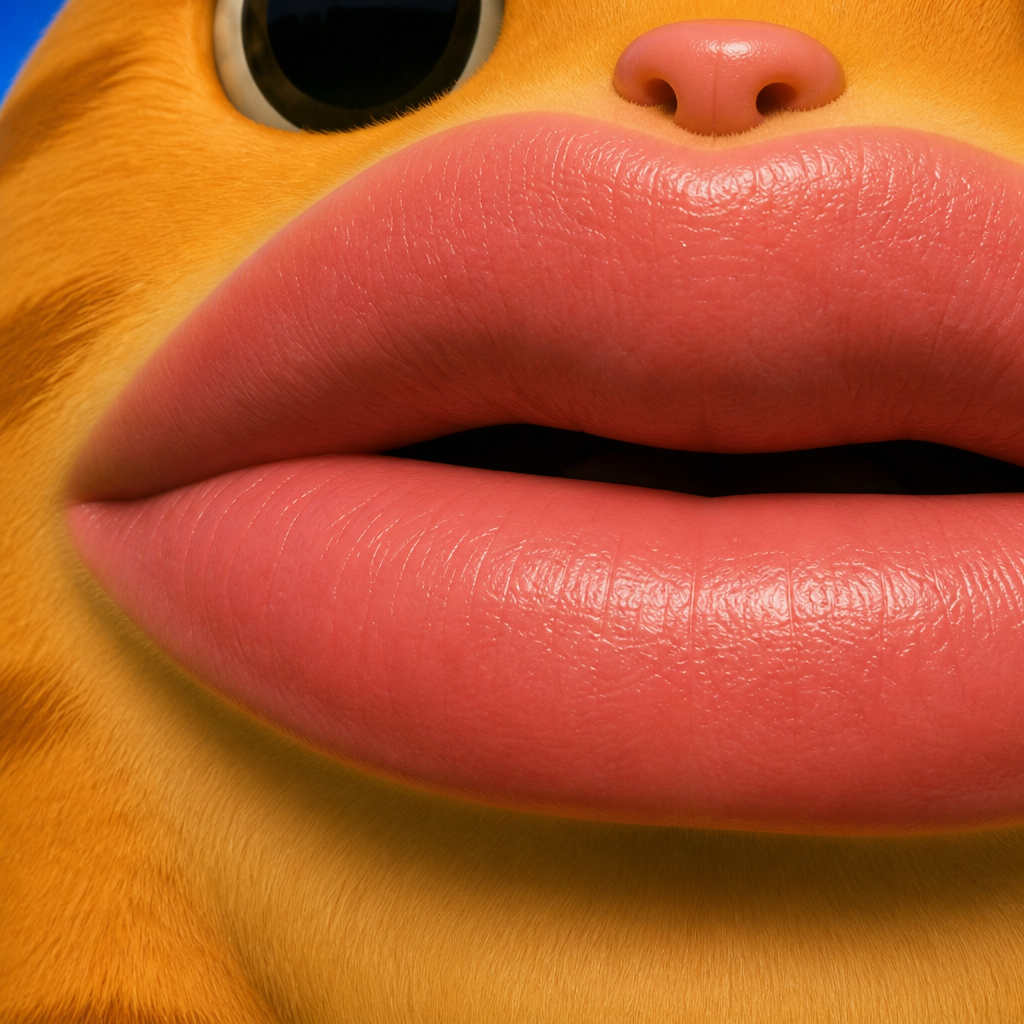 extreme close up of the lips